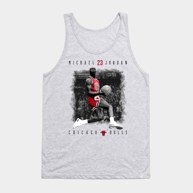 Michael Jordan 23 Chicago Bulls Tank Top by Diamond Creative